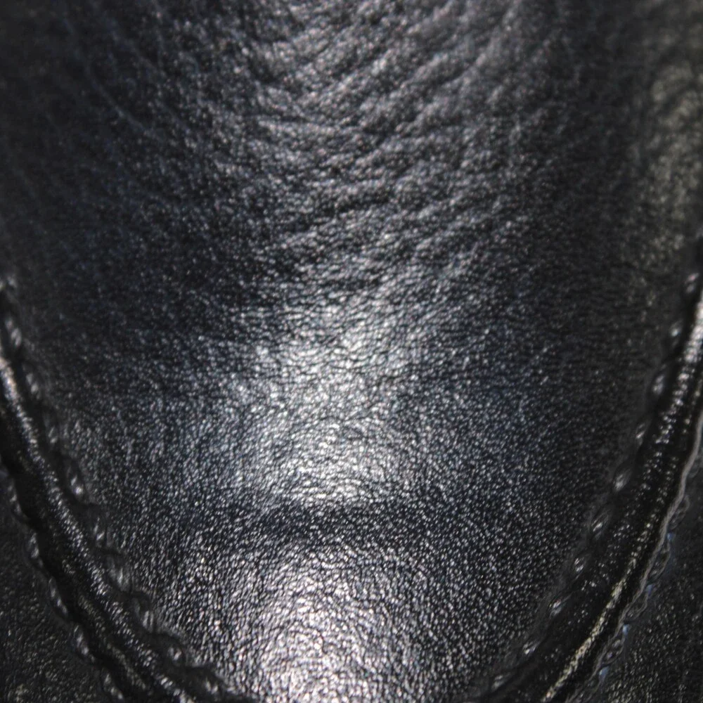 Di Bianco NWB Slip On Loafers Size 11.5 US in Dark Blue Pebbled Leather